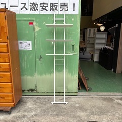 つっぱり洗濯機ラック　ランドリーラック　ホワイト　3段　
の画像