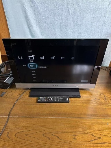 SONY 液晶テレビ　リモコンあり