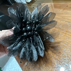 ブラックフラワーヘアクリップ
の画像