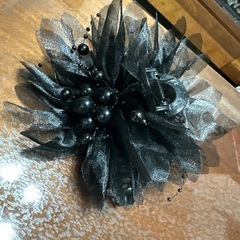 ブラックフラワーヘアクリップ
の画像