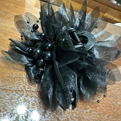 ブラックフラワーヘアクリップ
の画像