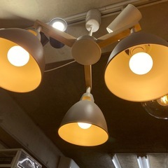 8435】大光電機 LED3灯ペンダント照明 2022年製 LED ペンダント照明 照明 照明器具 ホワイト 白 ブラウン ライトブラウン 茶色 シンプル おしゃれの画像