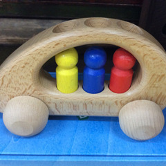 ★ 木製 オストハイマー 車 おもちゃ ドイツ製の画像