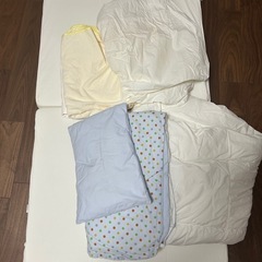 ベビー用寝具セット　70x120cmイエロー