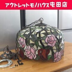 ステンドグラス 天井照明 薔薇 ローズ ペンダントライト 直径4...