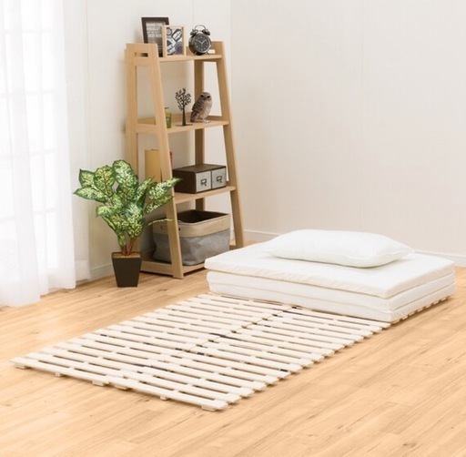 S249 ⭐ NITORI ニトリ ダブルサイズ すのこベッド ソルバ4 幅140cm USED