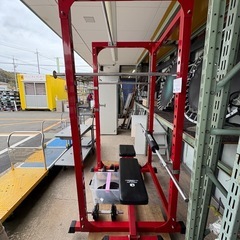 パワーラック バーベルベンチセット 筋トレ  懸垂の画像