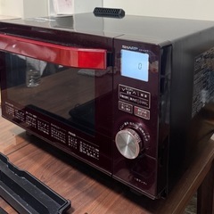 SHARP AX-CX3 ヘルシオ 電子レンジ レッドの画像