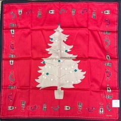 値下げしました　未使用品　CELINE　セリーヌ ハンカチ クリスマス柄の画像