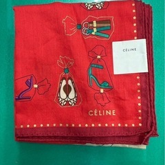 未使用品　CELINE　セリーヌ ハンカチ クリスマス柄