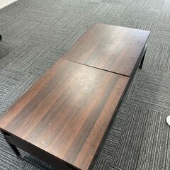 パソコン作業もできるローデスク(ソファーでも可能な二段階テーブル)