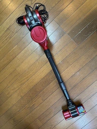 【サイクロン掃除機】アイリスオーヤマ ESC-55K-R スティッククリーナー