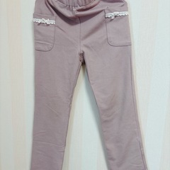 👧130cmキムラタン*ビケットクラブのロングパンツ&ロングスパッツ3点set!!美品ですの画像
