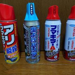 害虫スプレー3種（使いかけ）＋網戸拭き（新品）※取引中