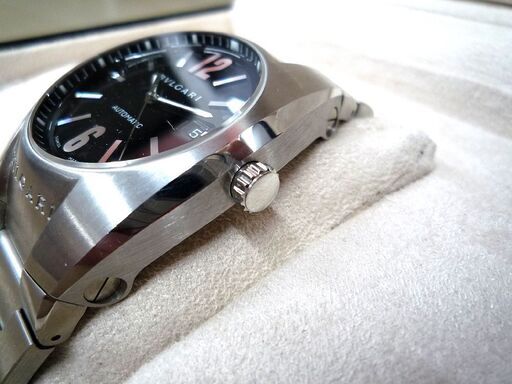 ブルガリ エルゴン BVLGARI Ergon EG40S ブラック文字盤 自動巻 USED