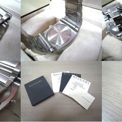 ブルガリ エルゴン BVLGARI Ergon EG40S ブラック文字盤 自動巻 USED 内箱 冊子付 USED 苫小牧西店の画像