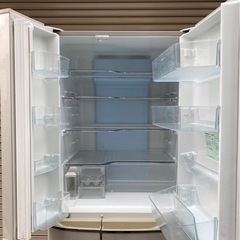 A369◆パナソニック 550L・自動製氷機能付き６ドア冷蔵庫「NR-F554T-N」の画像