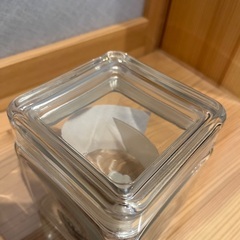 ガラス製スクエアキャニスターの画像
