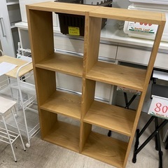 8783 無印良品 スタッキングシェルフ 3段×2列 収納家具 収納 ブラウン 茶色 木目 シェルフ 人気 人気タイプ シンプル おしゃれ インテリア 幅815mm × 奥行280mm × 高さ1205mm の画像