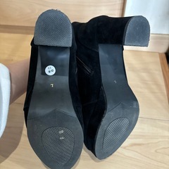 CLOSSHI クロッシー　スエード　ブーティー　黒　Lサイズの画像