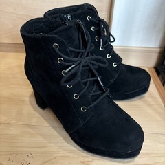CLOSSHI クロッシー　スエード　ブーティー　黒　Lサイズ
