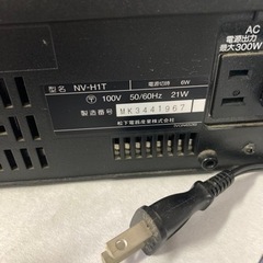 ★Panasonic ビデオデッキ NV-H1T　リモコン、電源コード、3色コード付きの画像