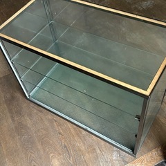 ショーケース三段ガラス棚