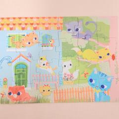 【新品同様】かわいいネコのパズルの画像