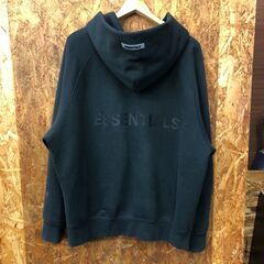 【A533】ジップパーカー Essentials  ブラック サイズSの画像