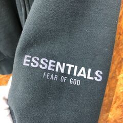 【A533】ジップパーカー Essentials  ブラック サイズSの画像