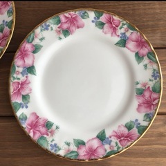  イギリスROYALALBERTロイヤルアルバート　リディア プレート2枚 ケーキ皿 　の画像