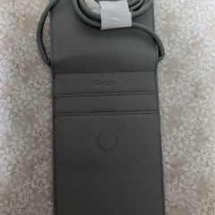 Google スマホショルダーストラップ グレーの画像