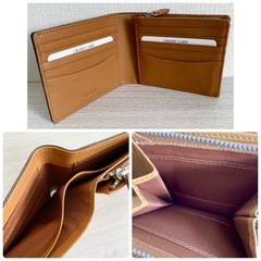 ☆お値引可能☆【新品未使用品】Eredita 二つ折り財布 折りたたみ財布 本革 カード多収納の画像