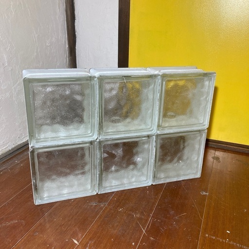 インテリアやDIYにガラスブロック6個セット！アンティーク③