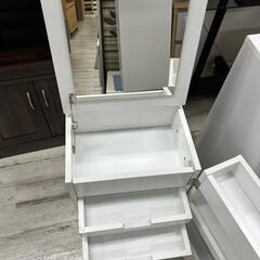 ★〚店頭決済も可能〛展示品❗折りたたみ式ドレッサーワゴン  (幅38cm)  ホワイト【定価15,990円】  💳自社配送時🌟代引き可💳※現金、クレジット、スマホ決済対応※   【配送希望は要決済前問い合わせ】  の画像