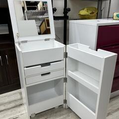 ★〚店頭決済も可能〛展示品❗折りたたみ式ドレッサーワゴン  (幅...