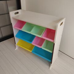 収納　トイハウスラック　天板付き　おもちゃ収納　中古品