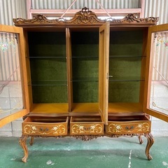 イタリア製 大型アンティークキャビネット
