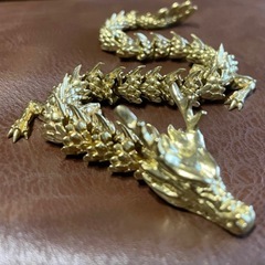 【新品】 真鍮 置物 オブジェ 金龍 龍 竜 ドラゴン Brass製 風水 幸運の画像