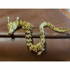 【新品】 真鍮 置物 オブジェ 金龍 龍 竜 ドラゴン Brass製 風水 幸運の画像