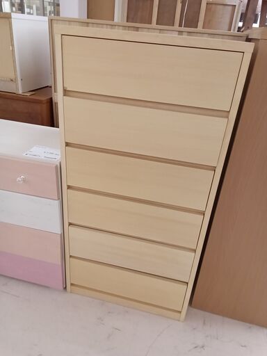 ★ジモティ割あり★ NITORI チェスト ライトベージュ W60×D38×H120.5 クリーニング済み TC7548