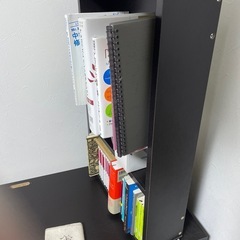 本棚付き机の画像