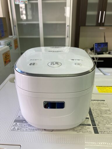 【リサイクルショップ ピカソ 小松原】✨【2023年製！シャープ 3合炊き炊飯器 KS-CF05B-W】✨★9532★