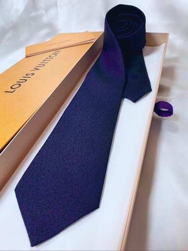 LOUIS VUITTON クラヴァット フローリッシュモノグラム ネクタイ
