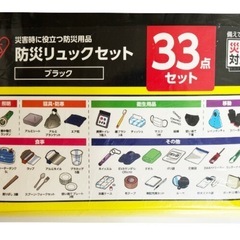 【決まりました】1人用防災リュックの画像