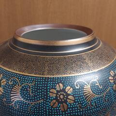 値下げ可 九谷焼 花瓶 青潰し 花入 花器の画像
