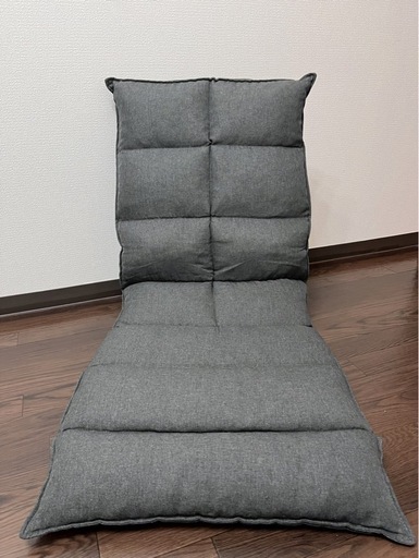 (中古)首リクライニング座椅子2点(Nウィン)ダークグレーバラ売り可能