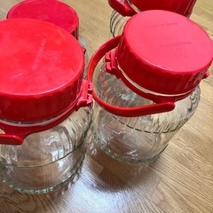 【早めに取りに来ていただける方優先】梅酒　果実酒　瓶　4つの画像