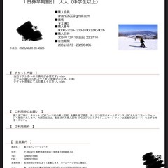 3,000円　富士見パノラマリゾート 1日 リフト券