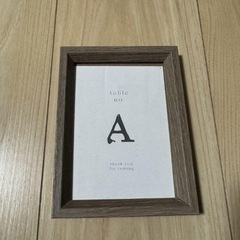 テーブルナンバーの画像